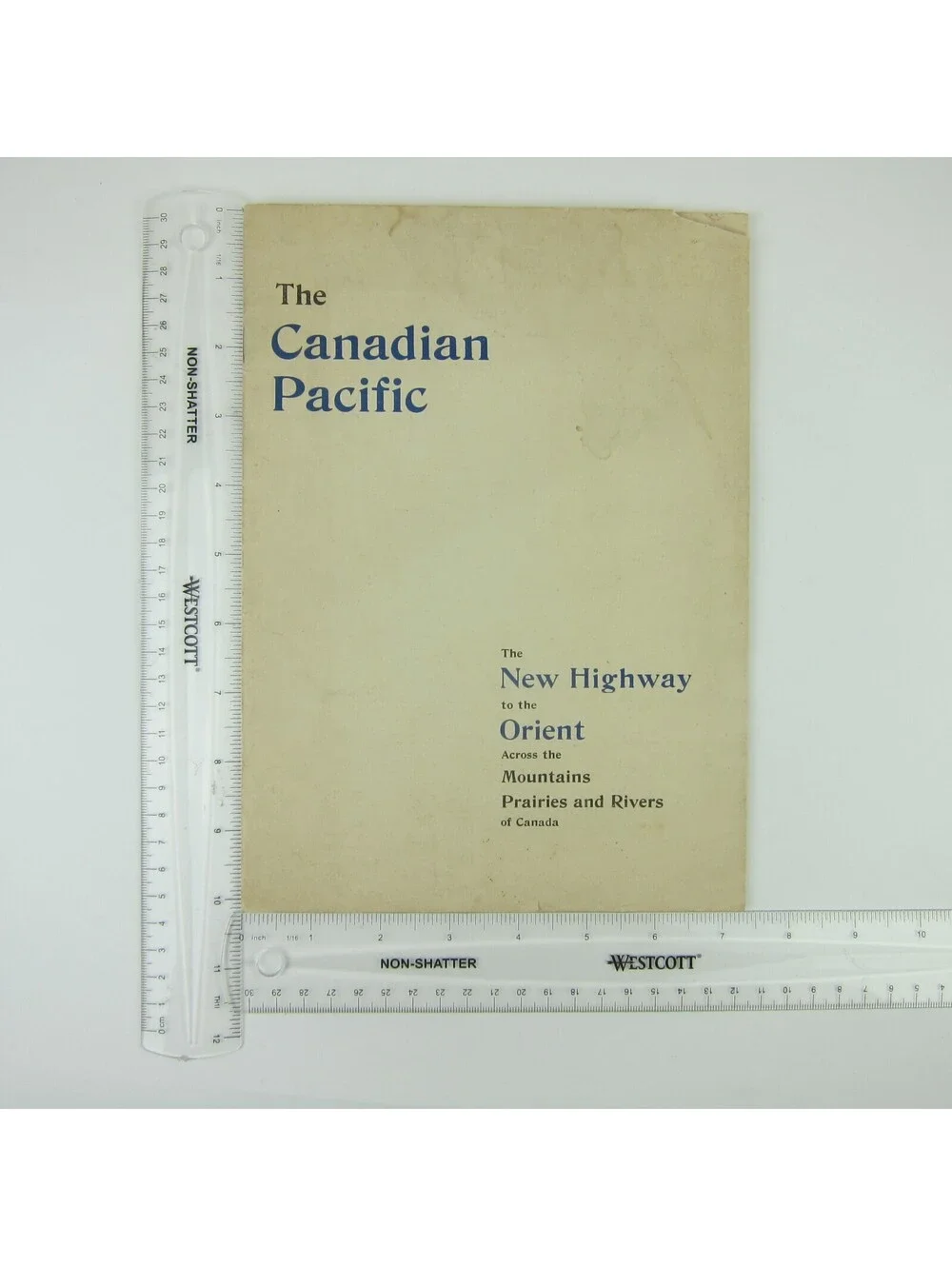 Canadian Pacific Railway Tour Book Canada Mountains Prairies Rivers Antique 1900